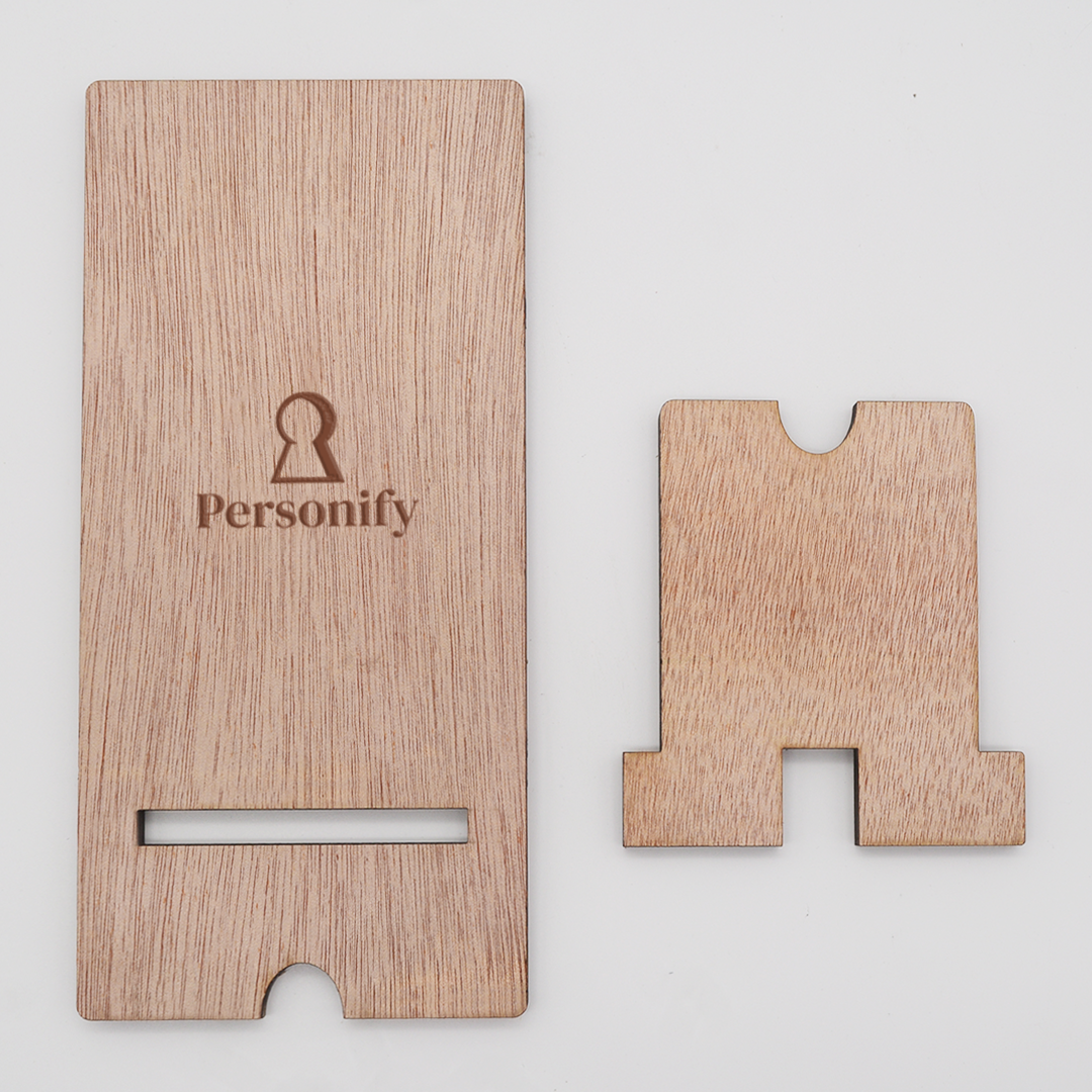 Corporate Wooden Phone Stand Holder with Custom Logo
