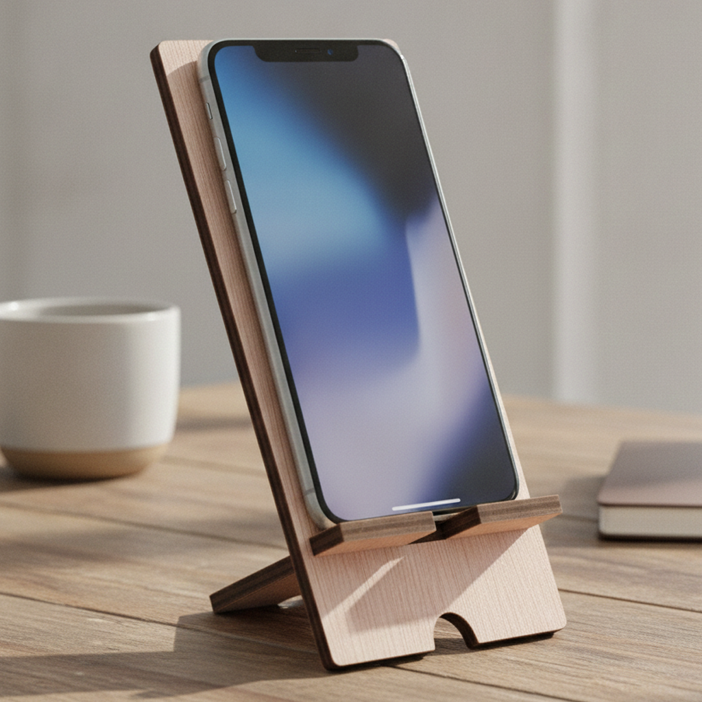 Personalised Wooden Phone Stand Holder