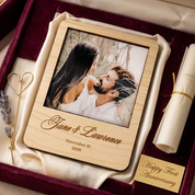 Personalised Photo Fridge Magnet Anniversary Gift for Couples