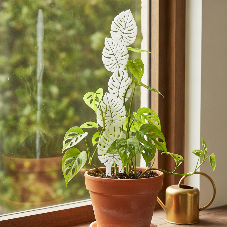 Monstera Leaf Plant Trellis for Decorative Plant Support