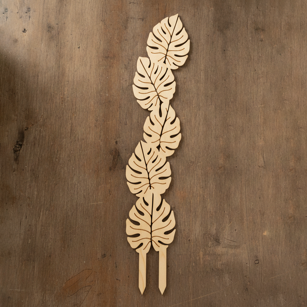 Monstera Leaf Plant Trellis for Decorative Plant Support