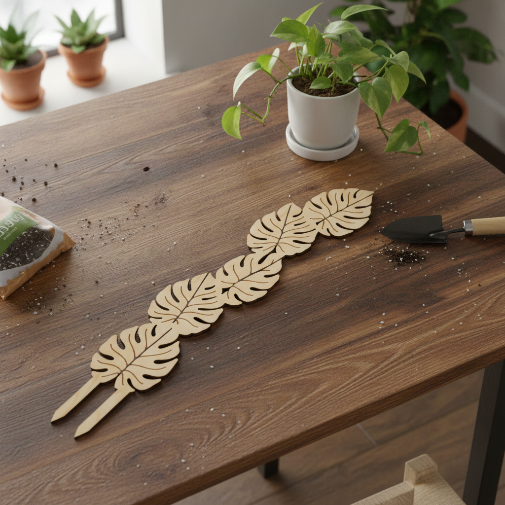Monstera Leaf Plant Trellis for Decorative Plant Support