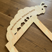 Argyle Vine Plant Trellis with Personalised Message