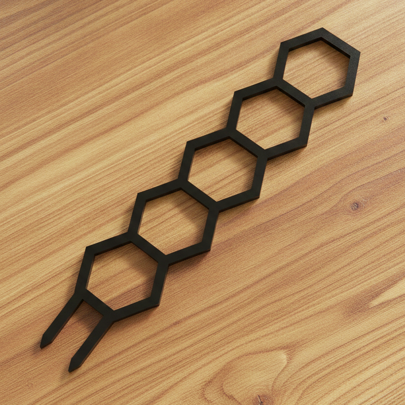 Honeycomb Pattern Plant Trellis for Decorative Plant Support