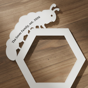 Honeycomb Pattern Plant Trellis with Personalised Message