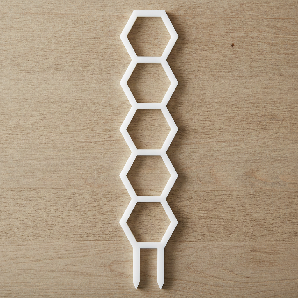 Honeycomb Pattern Plant Trellis for Decorative Plant Support