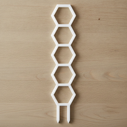 Honeycomb Pattern Plant Trellis for Decorative Plant Support