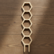Honeycomb Pattern Plant Trellis for Decorative Plant Support