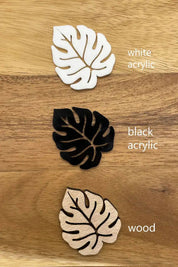 Plant Trellis leaf artwork showing 3 materials sample