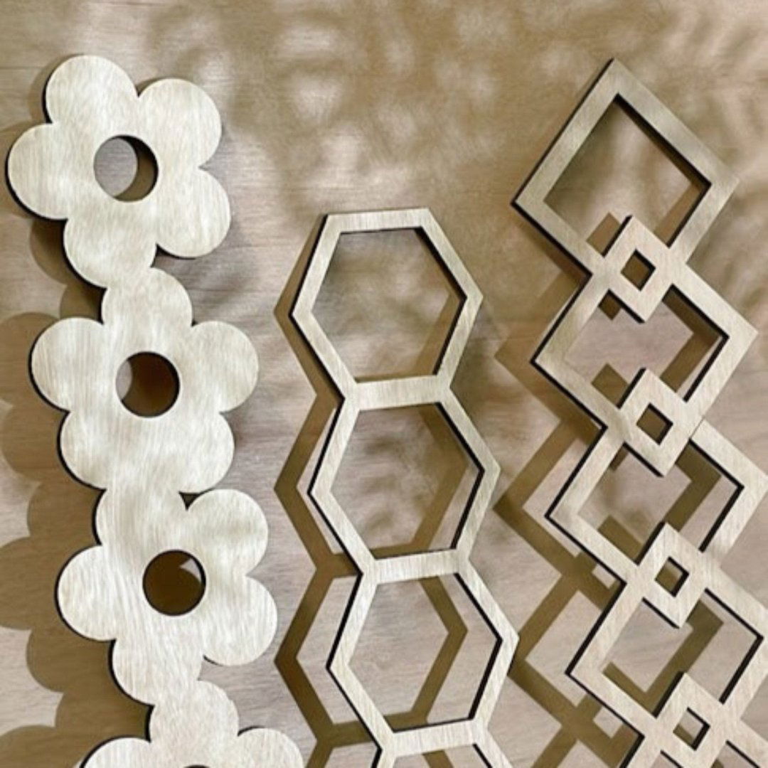 Plant Trellis samples showing Design options B C D