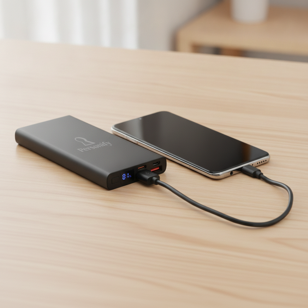 Portable Corporate Branded Powerbank with Logo