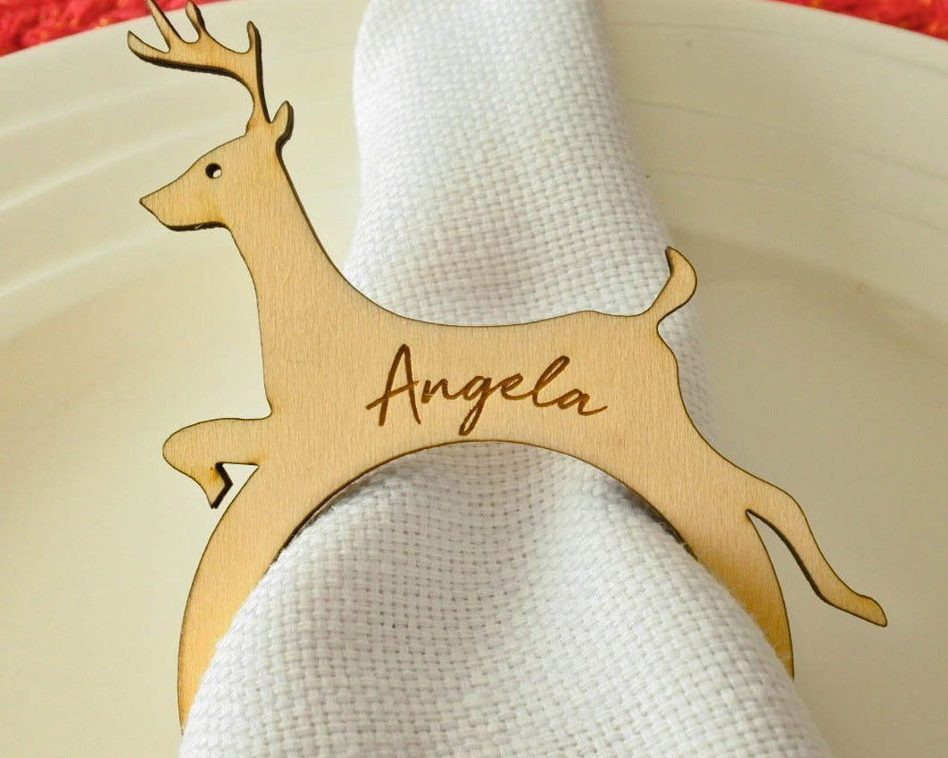 Reindeer Napkin Holder close-up front view