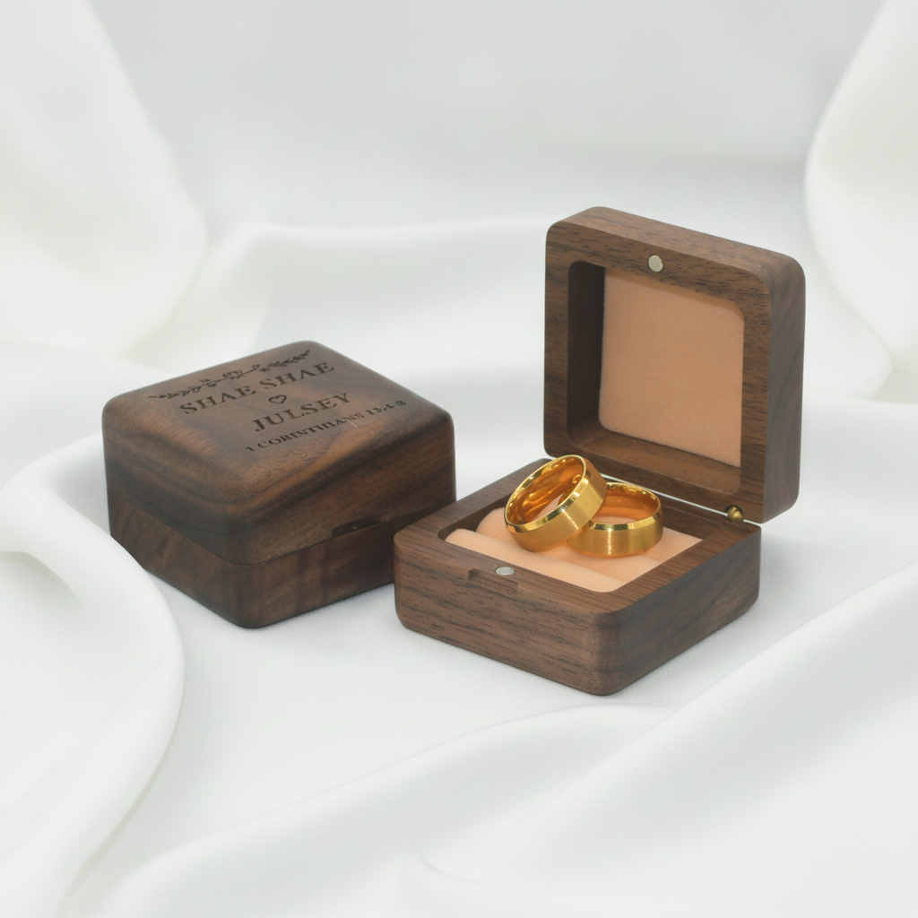 Personalised Wooden Ring Box
