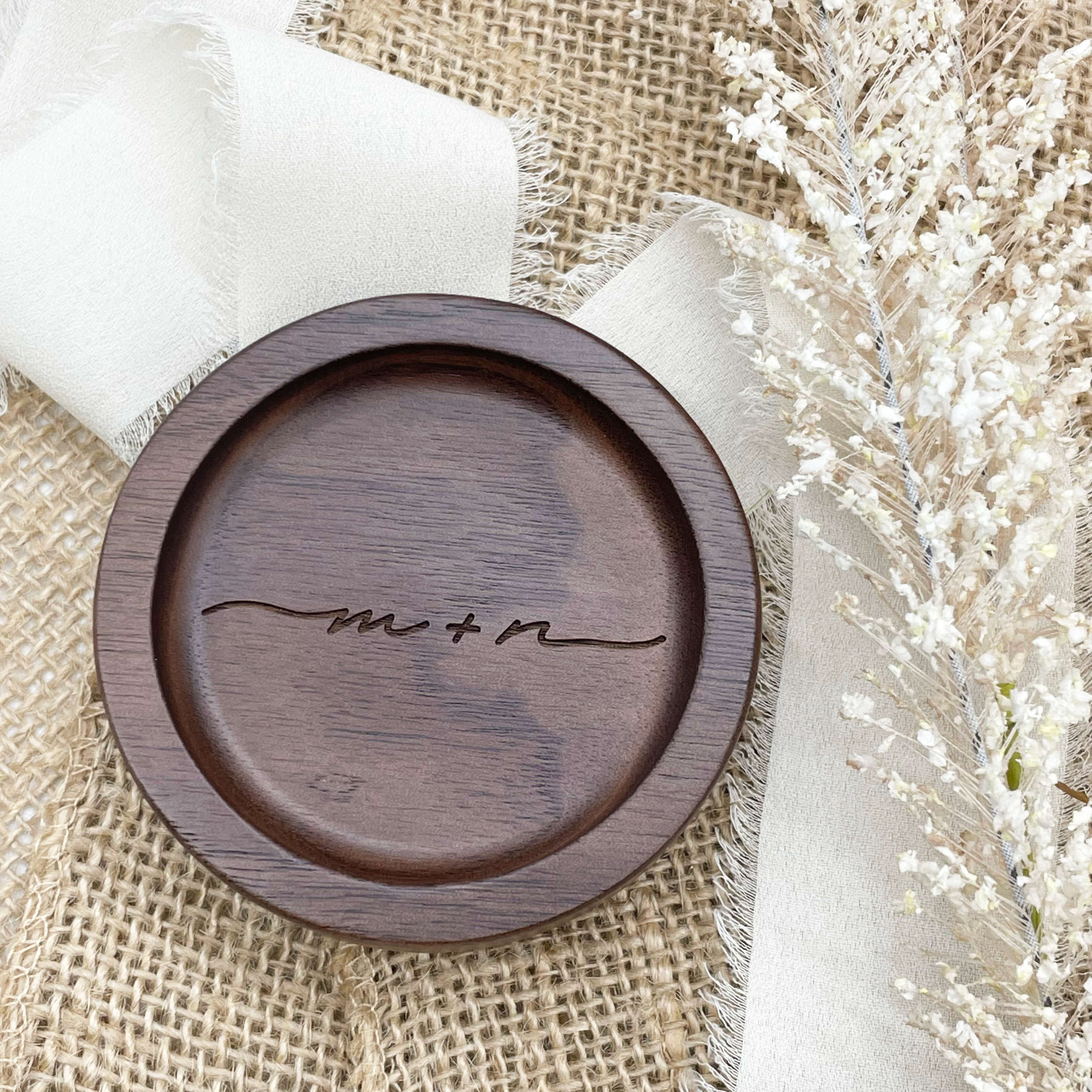 Personalised Wooden Ring Dish