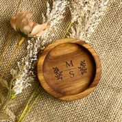 Personalised Wooden Ring Dish