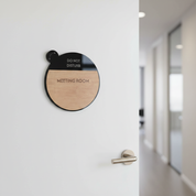 Rotating Meeting Room Door Sign