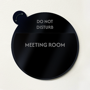 Rotating Meeting Room Door Sign