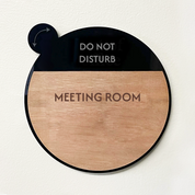 Rotating Meeting Room Door Sign
