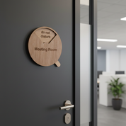 Rotating Meeting Room Door Sign