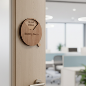 Rotating Meeting Room Door Sign