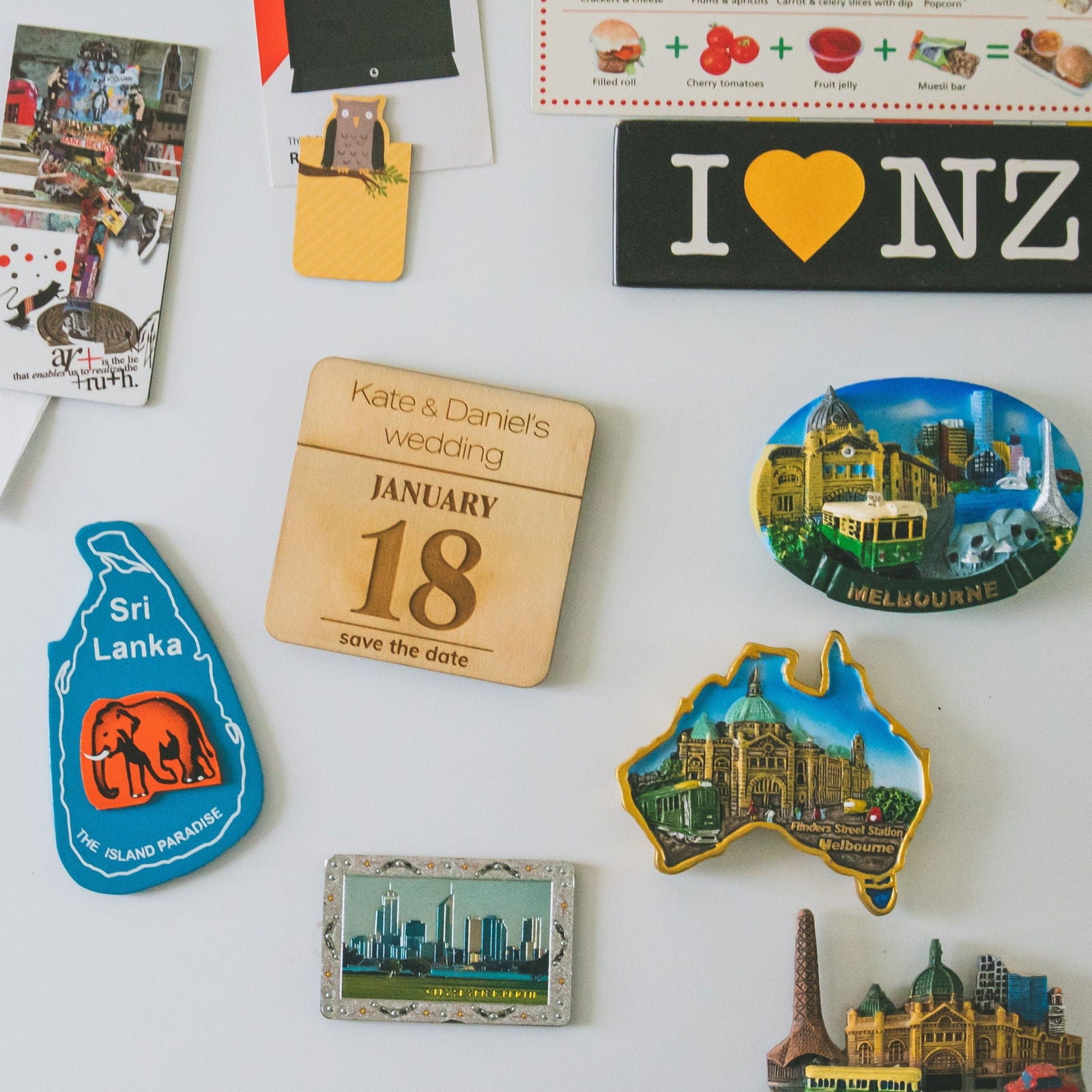 Save The Date Fridge Magnet square 