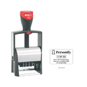 Self-Inking Rubber Stamp - Colop 2660 Dater with sample impression
