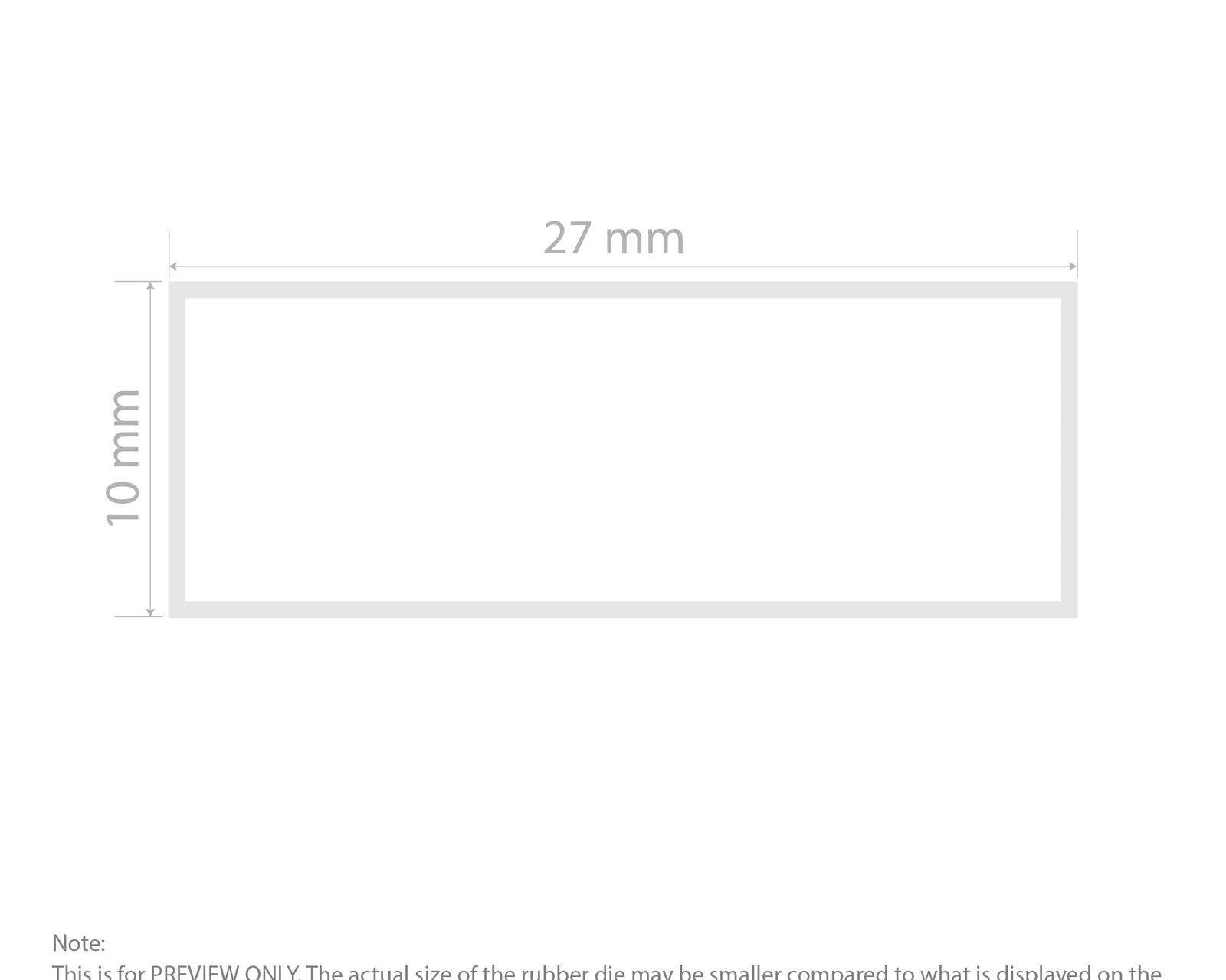 Self-Inking Rubber Stamp - Colop L10 impression template