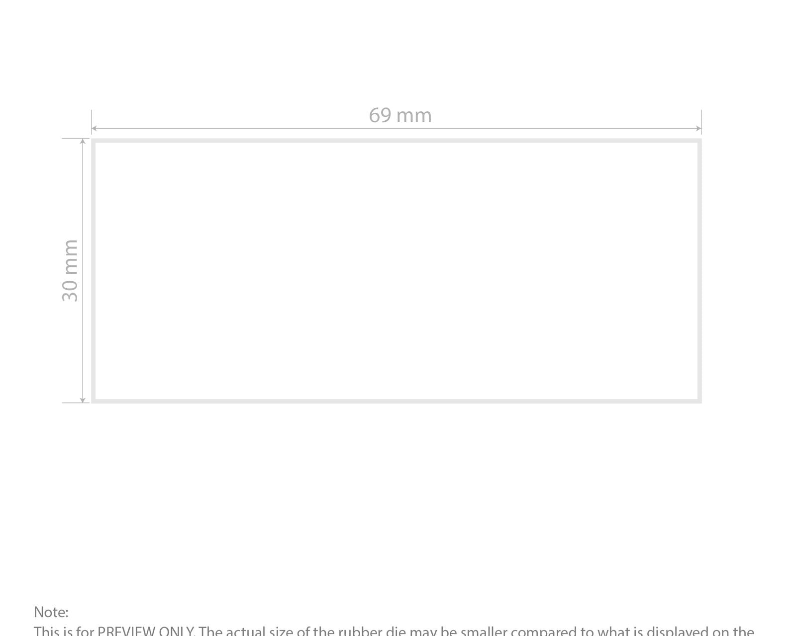 Self-Inking Rubber Stamp - Colop L50 - impression template