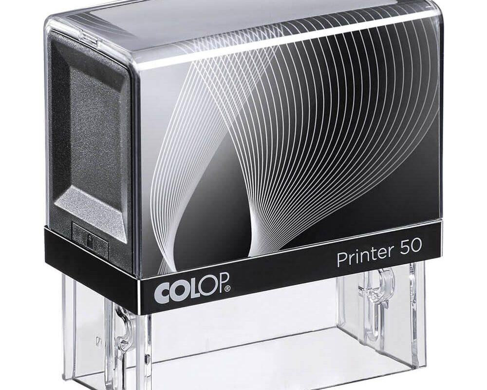 Self-Inking Rubber Stamp - Colop L50 sample