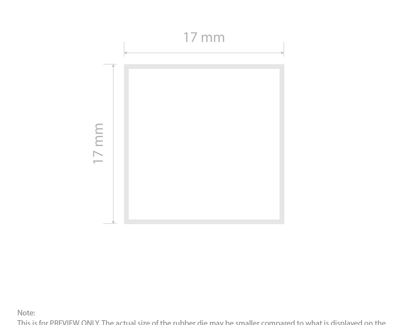 Self-Inking Rubber Stamp - Colop Q17 template