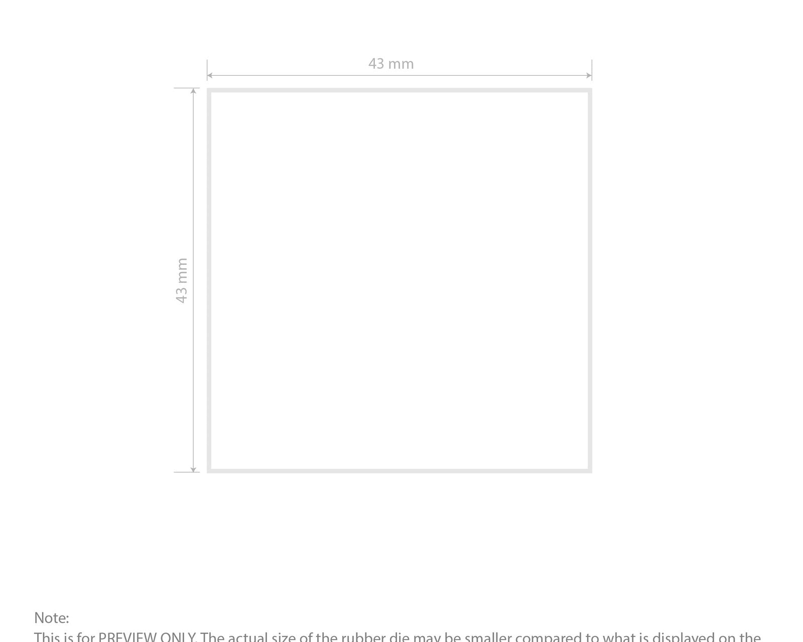 Self-Inking Rubber Stamp - Colop Q43  impression template