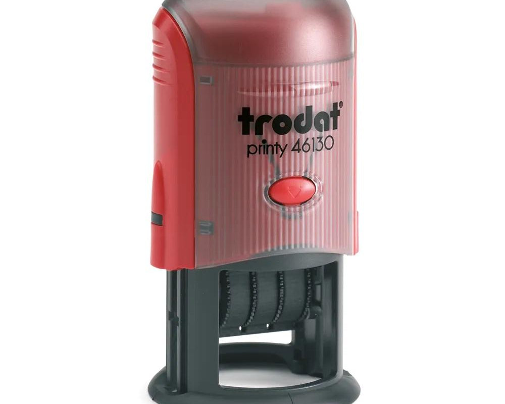 Self-Inking Rubber Stamp - Trodat 46130 - 30mm Diameter