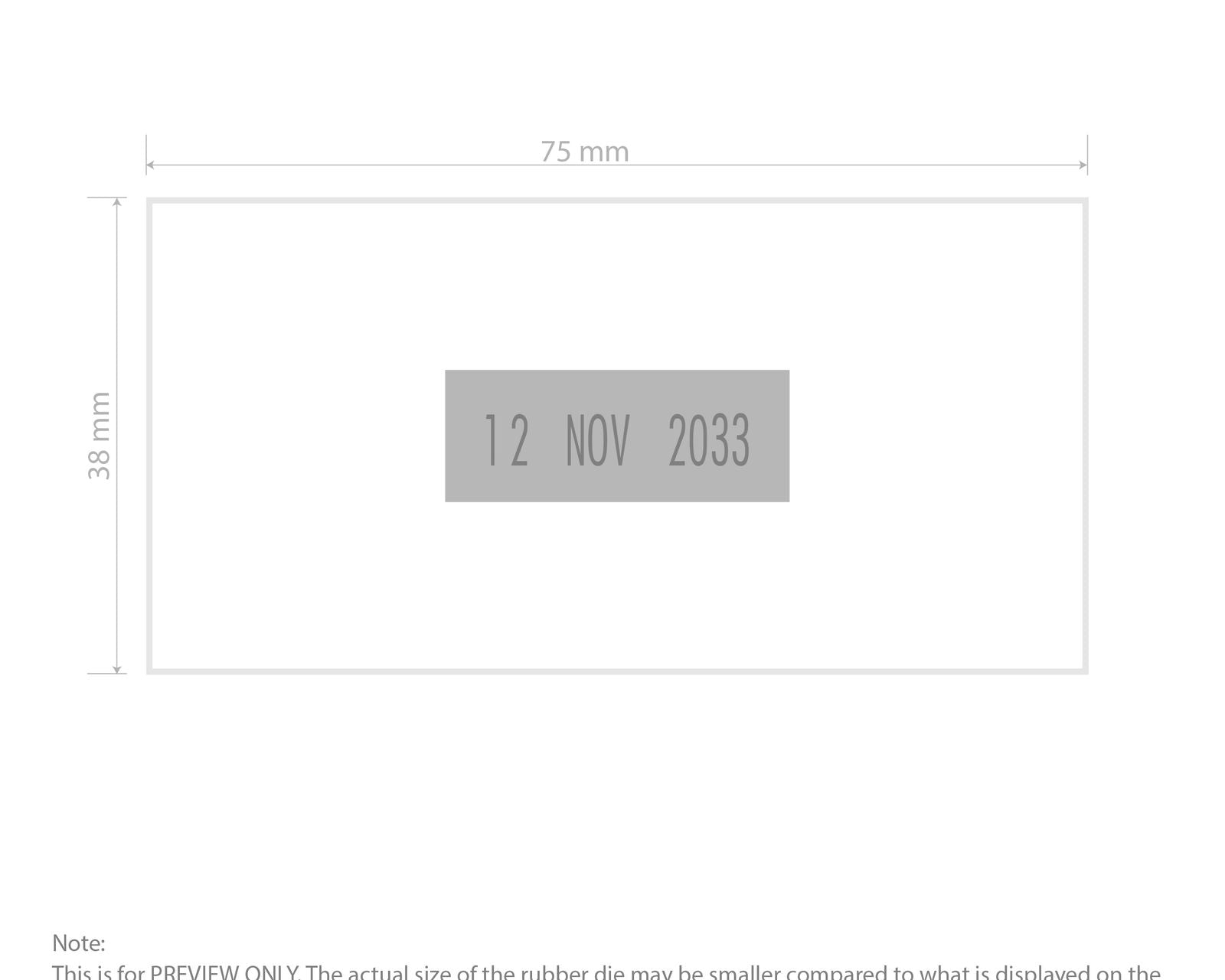 Self-Inking Rubber Stamp - Trodat 4726 Dater  impression template