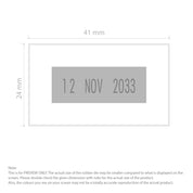 Self-Inking Rubber Stamp - Trodat 4750 Dater impression template