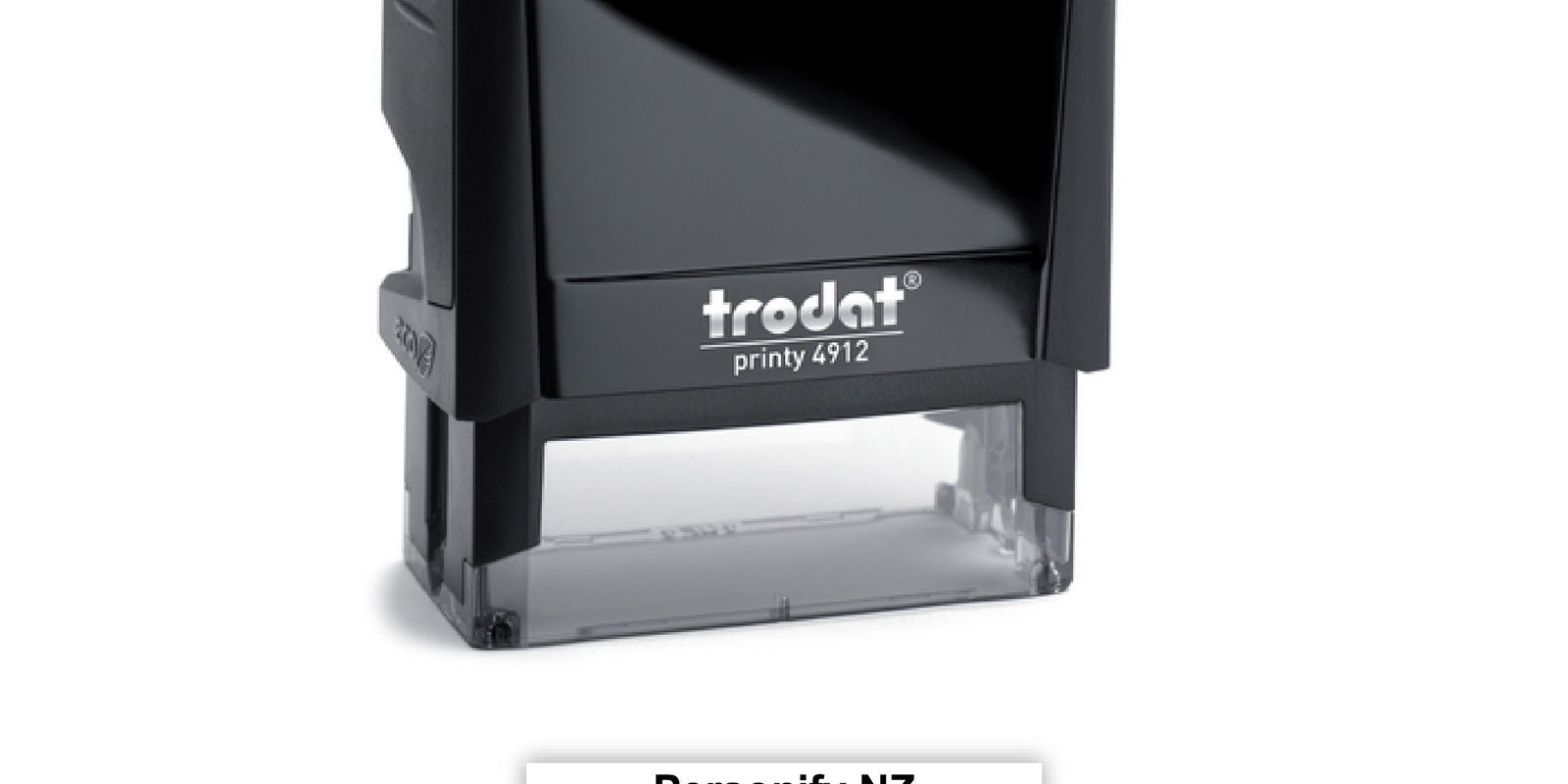 Self-Inking Rubber Stamp - Trodat 4912 with sample impression