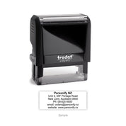 Self-Inking Rubber Stamp - Trodat 4913 with sample impression