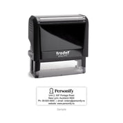 Self-Inking Rubber Stamp - Trodat 4915 with sample impression