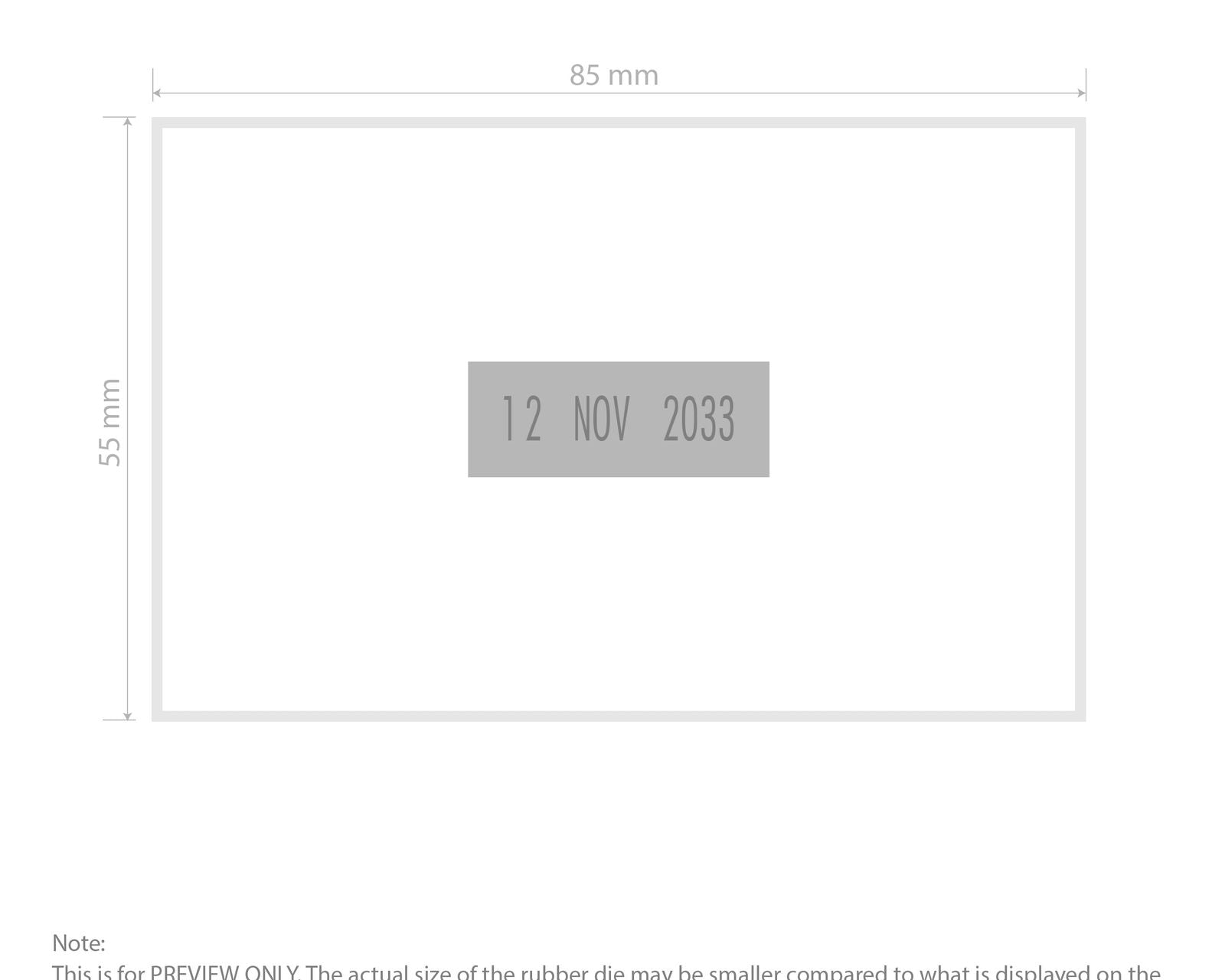 Self-Inking Rubber Stamp - Trodat 54110 Dater template