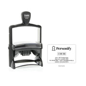 Self-Inking Rubber Stamp - Trodat 54110 Dater with sample impression