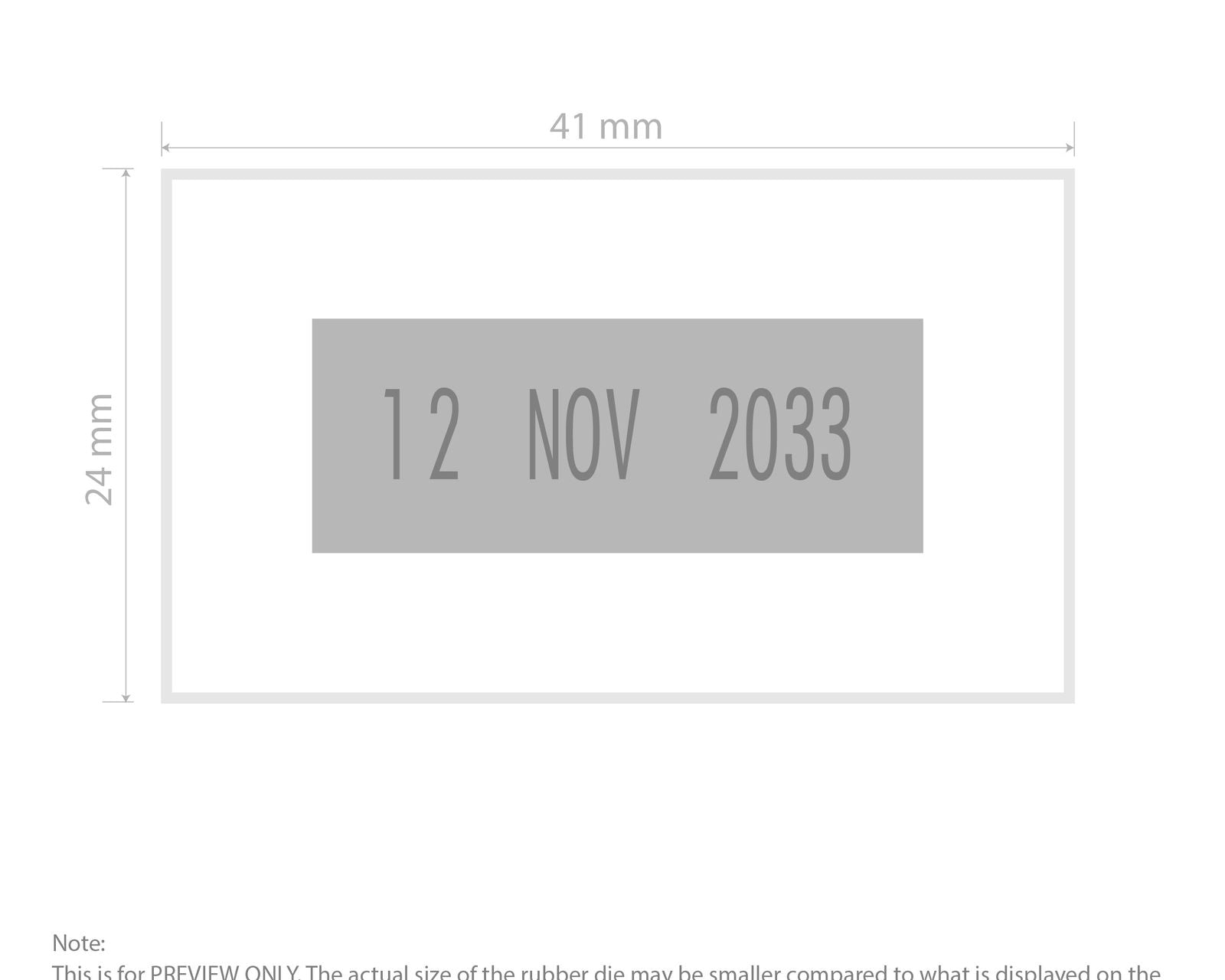 Self-Inking Rubber Stamp - Trodat 5430 Dater impression template