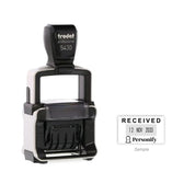 Self-Inking Rubber Stamp - Trodat 5430 Dater with sample impression