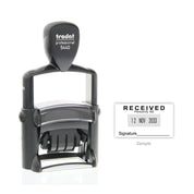 Self-Inking Rubber Stamp - Trodat 5440 Dater with sample impression