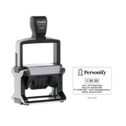 Self-Inking Rubber Stamp - Trodat 5480 Dater with sample impression