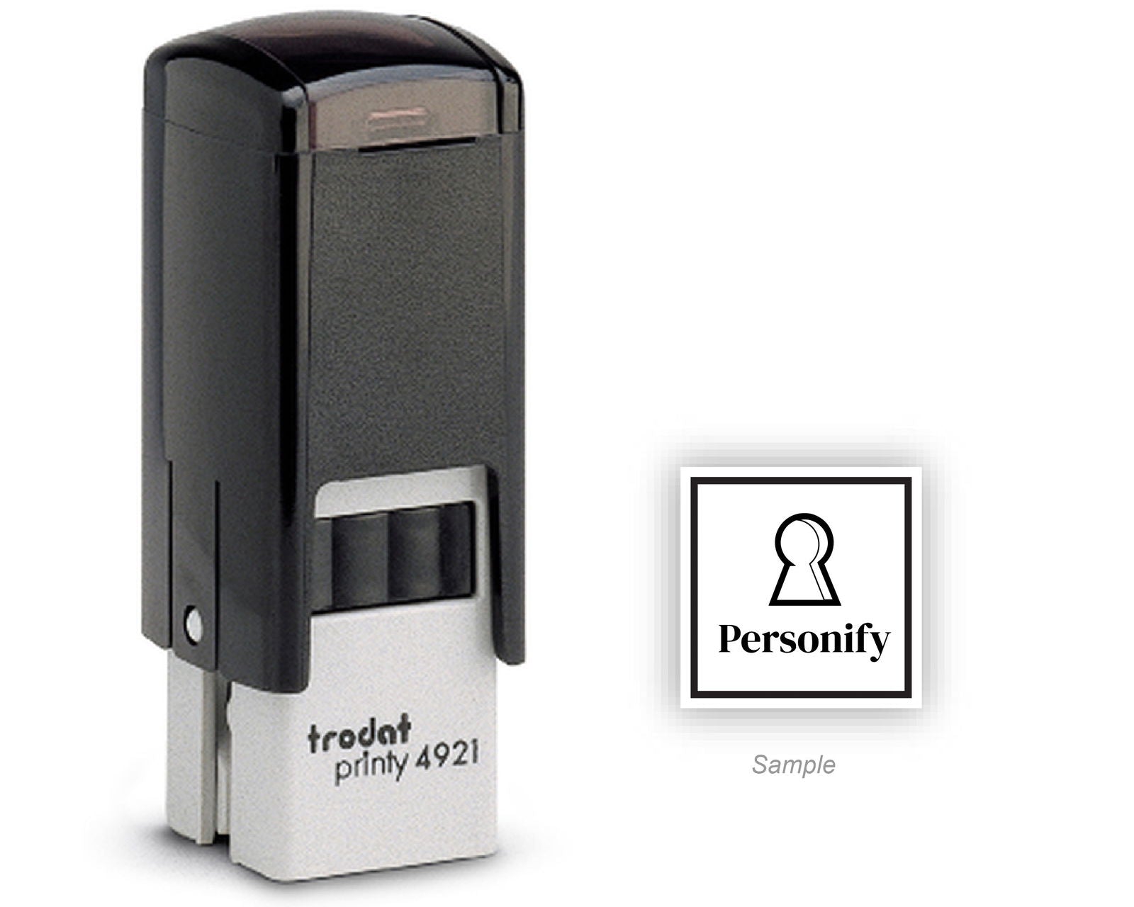 Self-Inking Rubber Stamp - Trodat Printy 4921 sample with impression