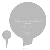 Simple Memorial Stake Design 1 template clear