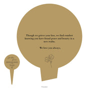 Simple Memorial Stake Design 1 template gold