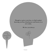 Simple Memorial Stake Design 1 template silver