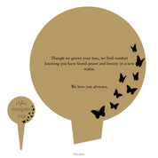 Simple Memorial Stake Design 2 template gold