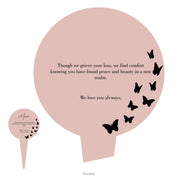 Simple Memorial Stake Design 2 template rose gold