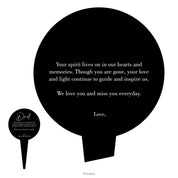 Simple Memorial Stake Design 3 template black